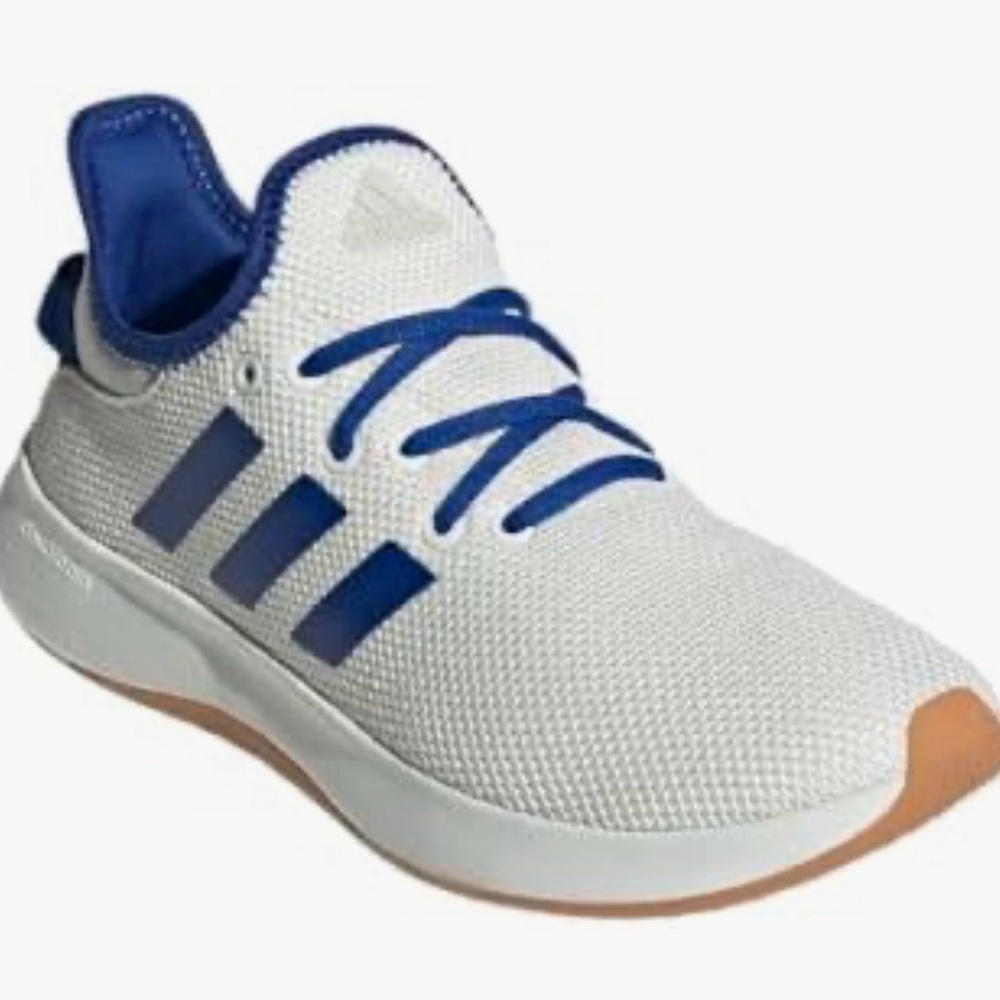 Adidas Cloudfoam Lite Racer Adapt Women’s 7.5 White/Blue – New in Box
